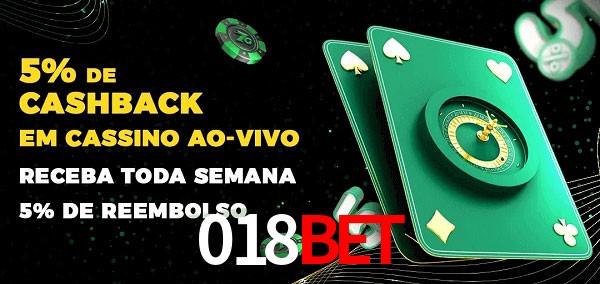 Promoções do cassino ao Vivo 018bet